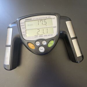 Omron Fat Loss Monitor BMI Tracker HBF-306C Black Tested Works